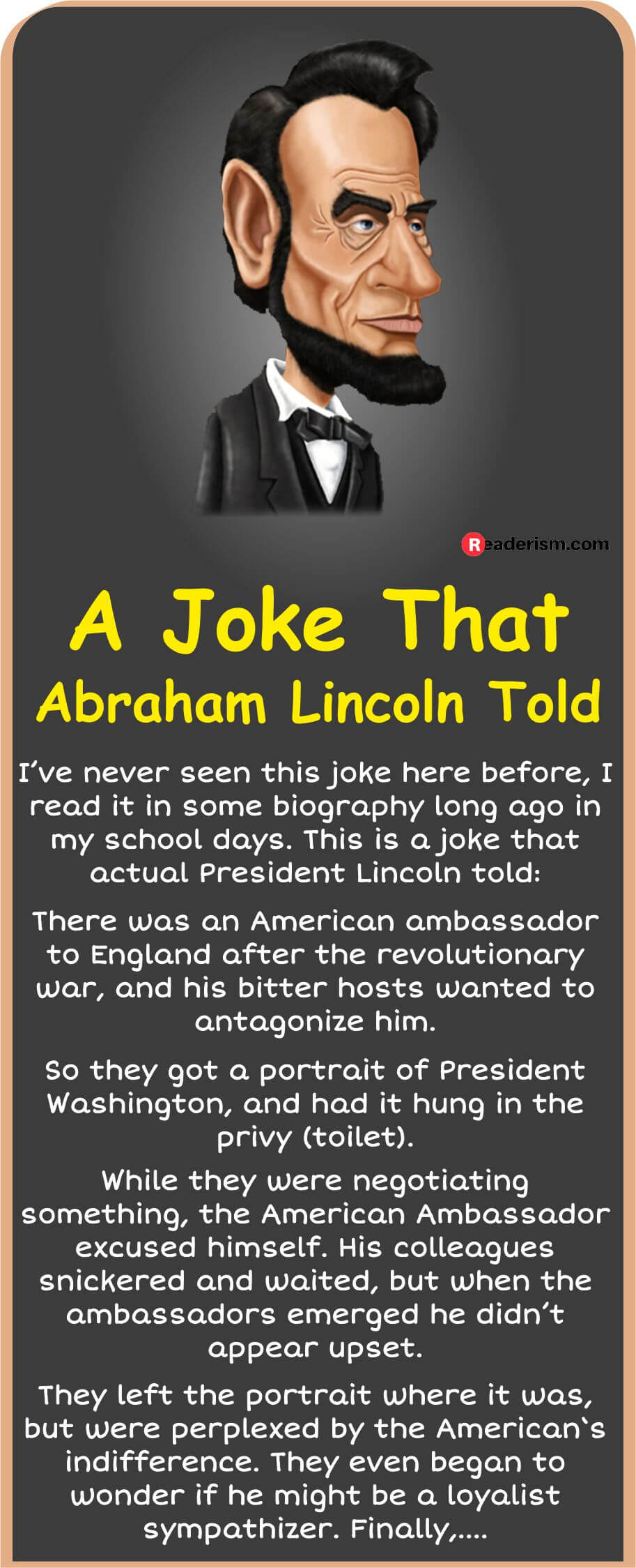 A Joke That Abraham Lincoln Told