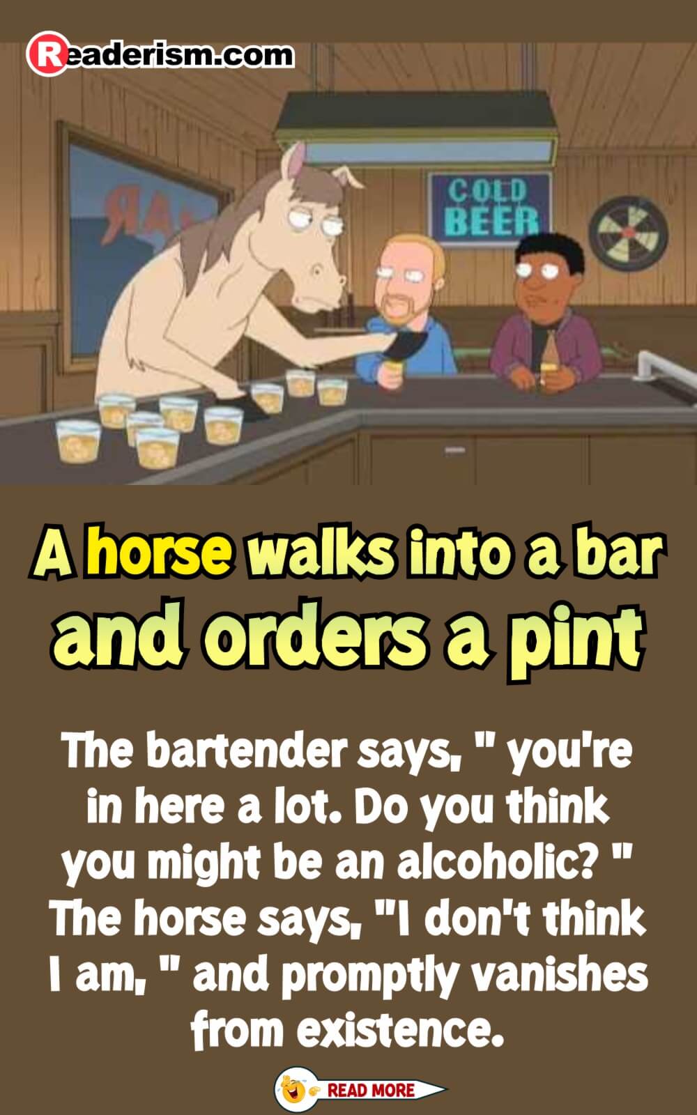 When A Horse Walks Into a Bar
