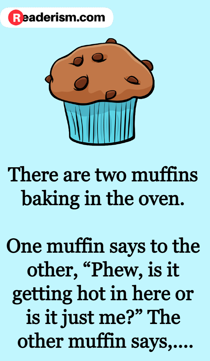 Two Muffins Baking in the Oven
