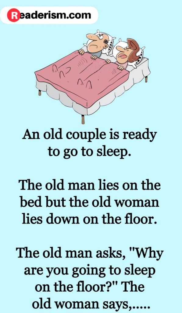 An old Couple is ready to go to Sleep - Readerism